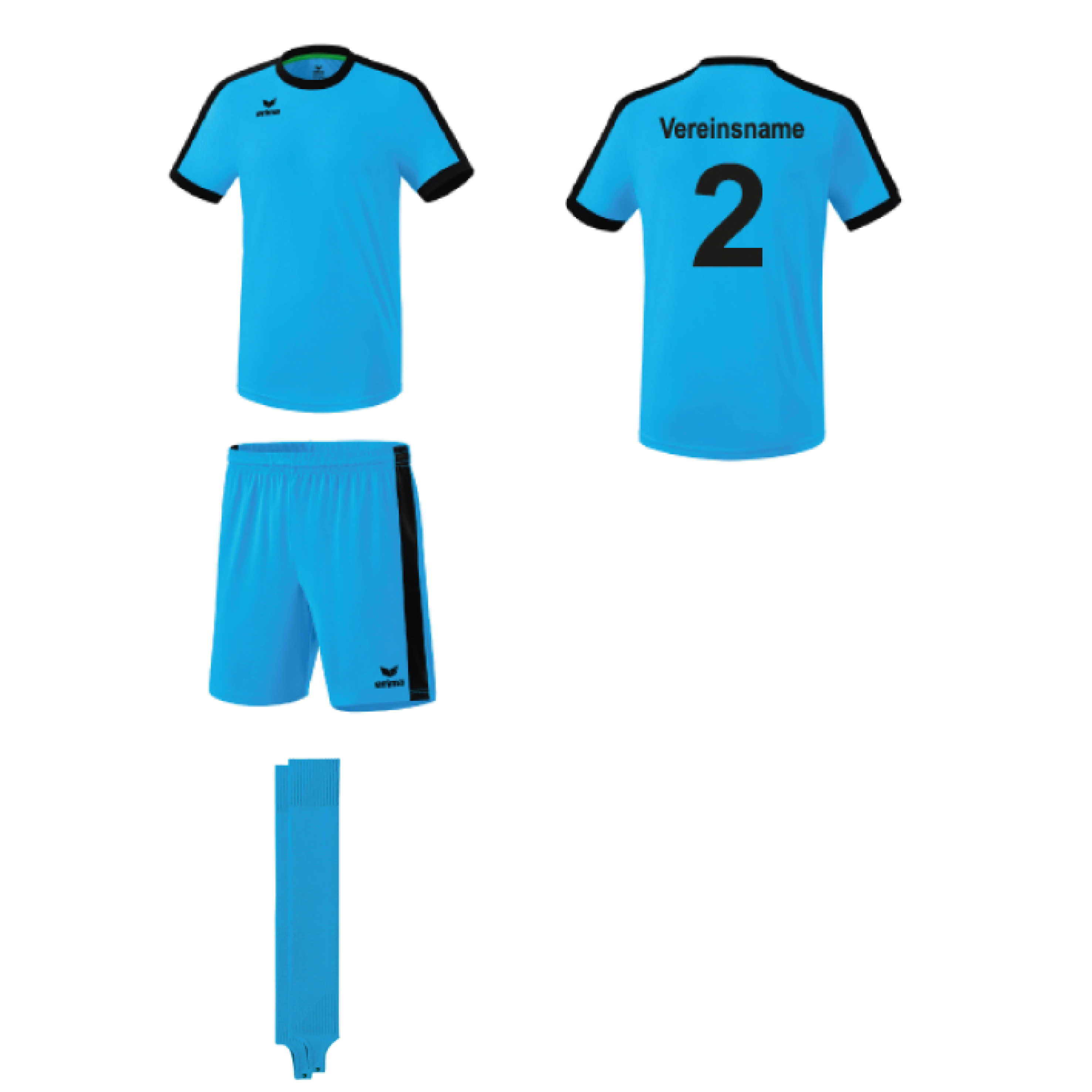 Trikotsatz Fußball Erima RETRO STAR ab 10 Stk. inkl. Druck