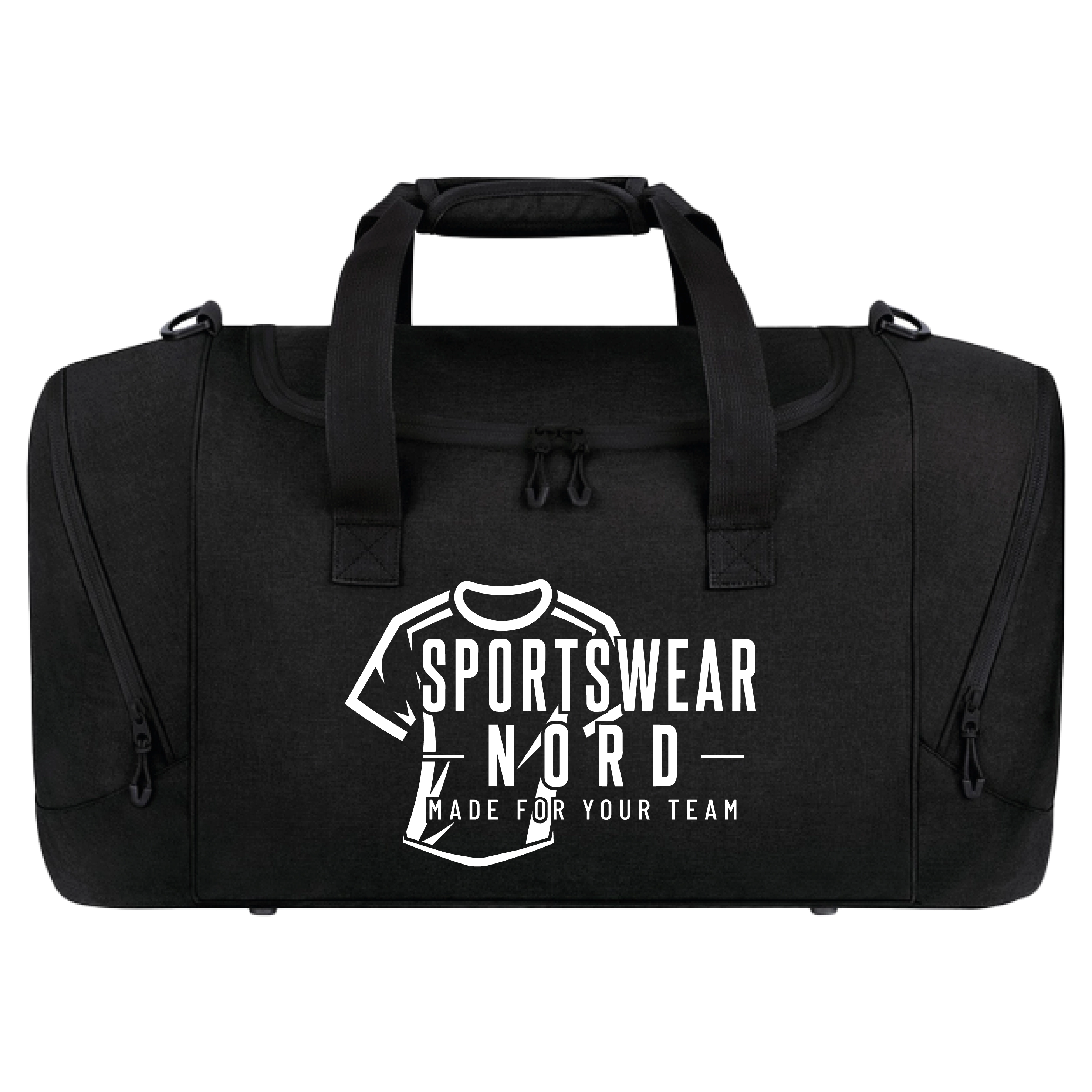 Sponsorenlogo auf Tasche
