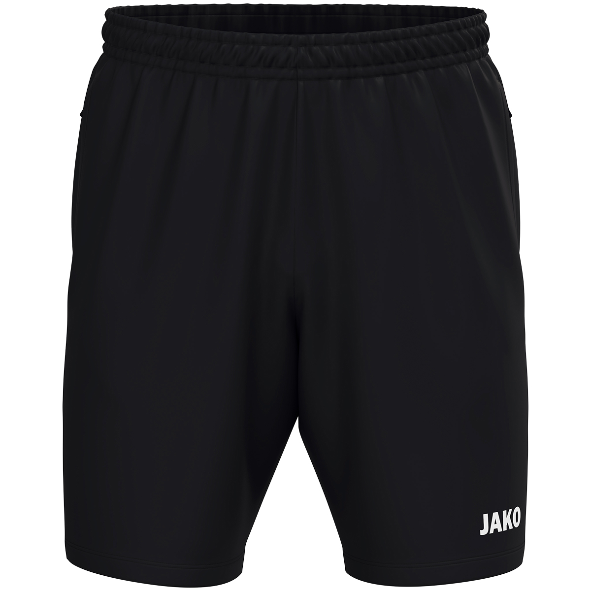 Schwarze Shorts, Sportshorts, Elastischer Bund, JAKO Logo, Kurze Hose