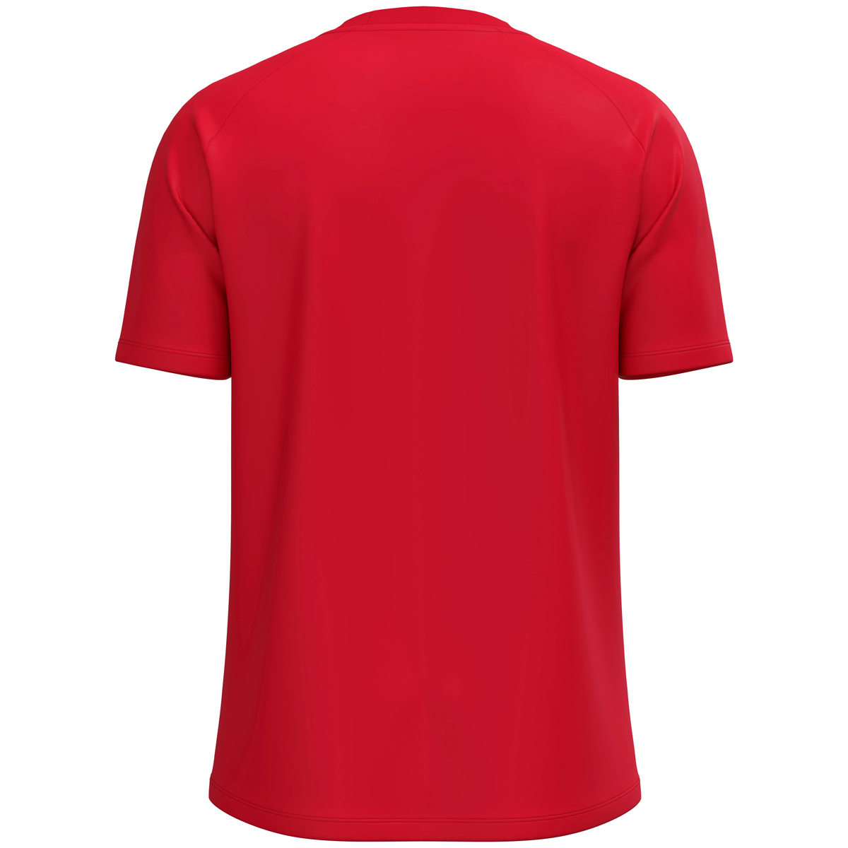 T-Shirt, Kurzarm, Rote Farbe, Rundhalsausschnitt, Einteilige Oberfläche