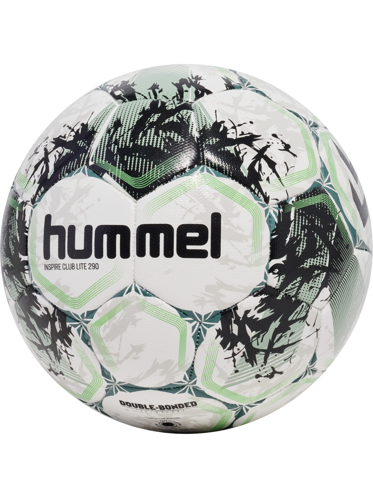 soccer ball, Polyurethan, weißer Ball, grüne Akzente, Doppelverbindungen