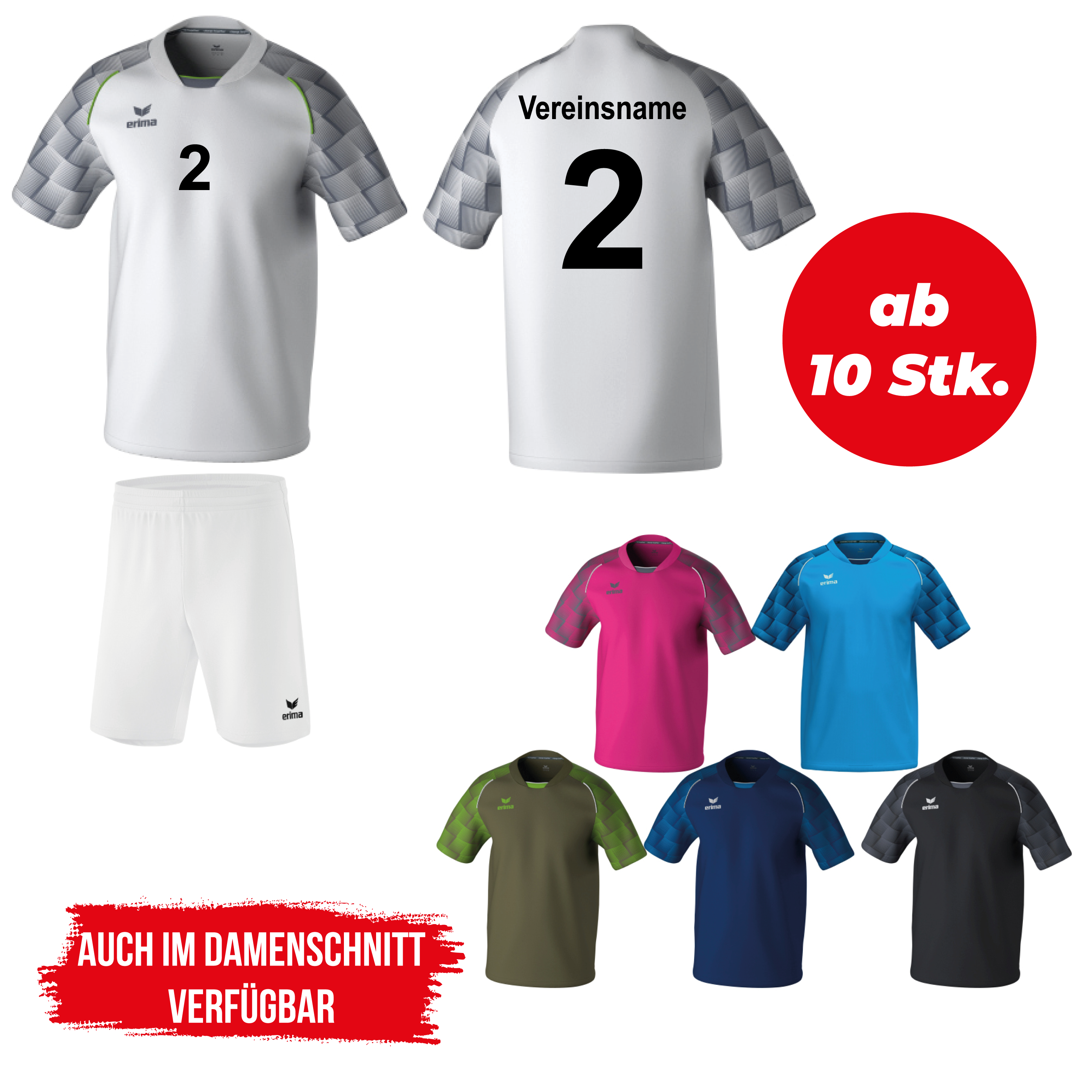 Trikotsatz Handball Erima EVO STAR ab 10 Stk. inkl. Druck