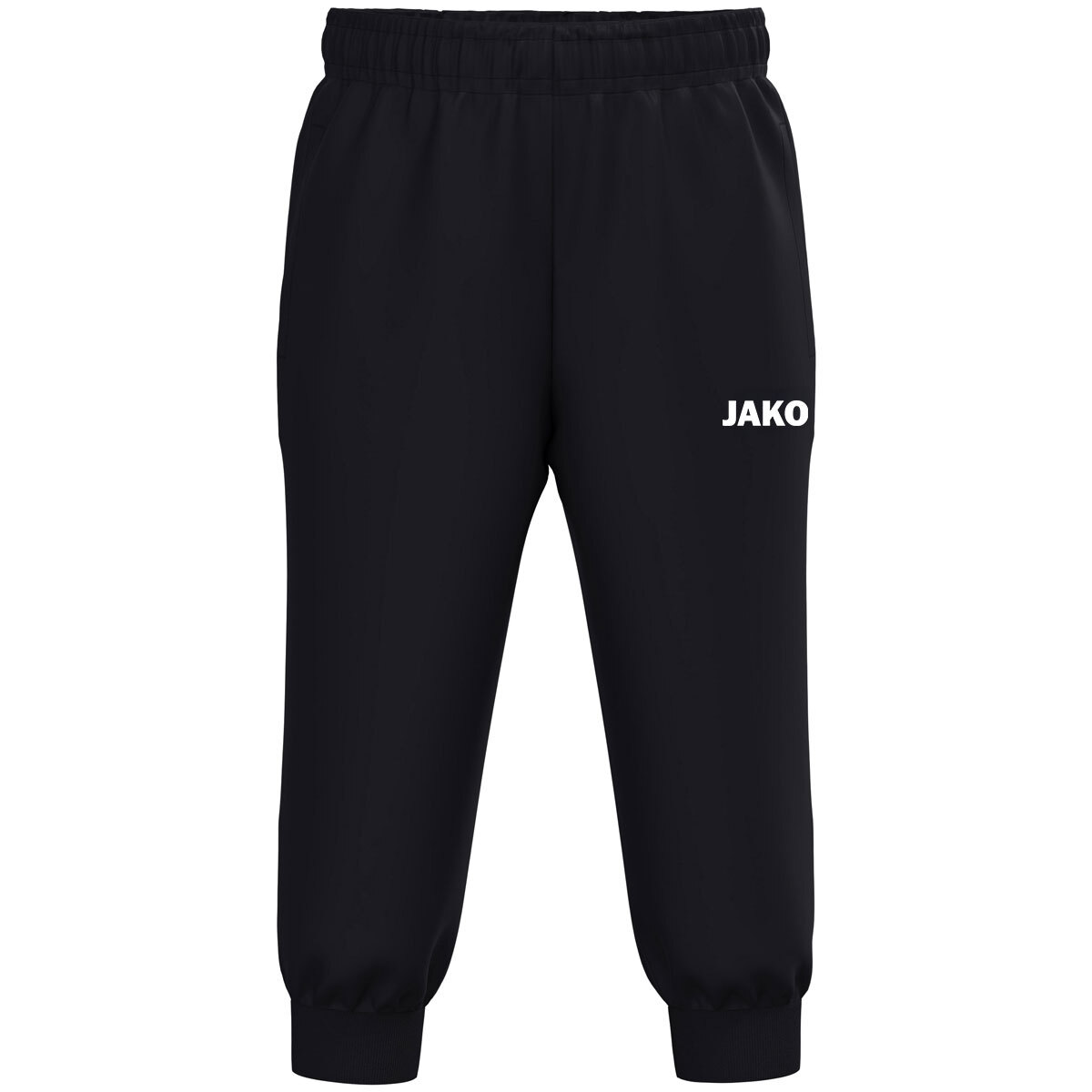 hosen, sport, schwarz, elastisch, jako