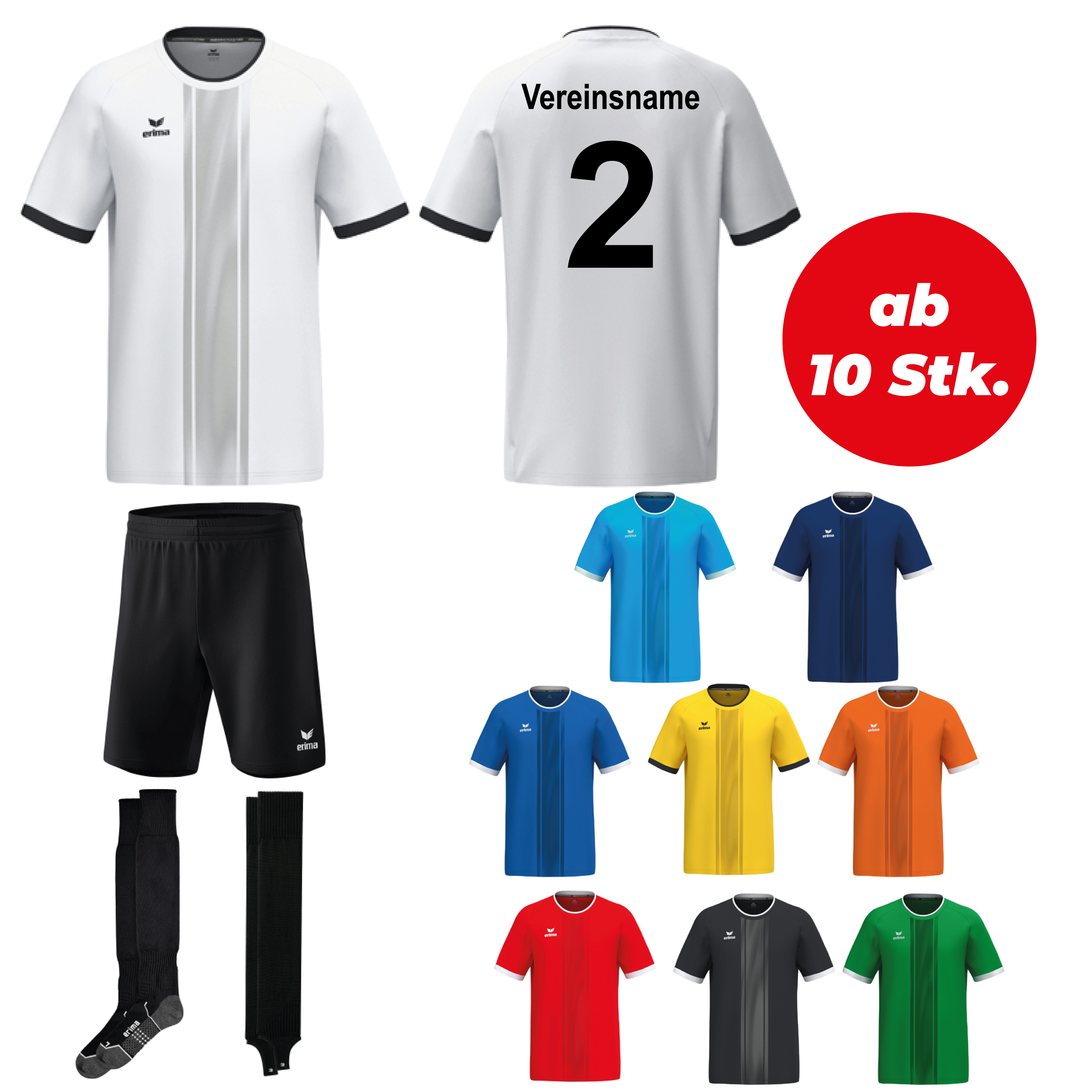 Trikotsatz Fußball Erima LIBERO 125 ab 10 Stk. inkl. Druck